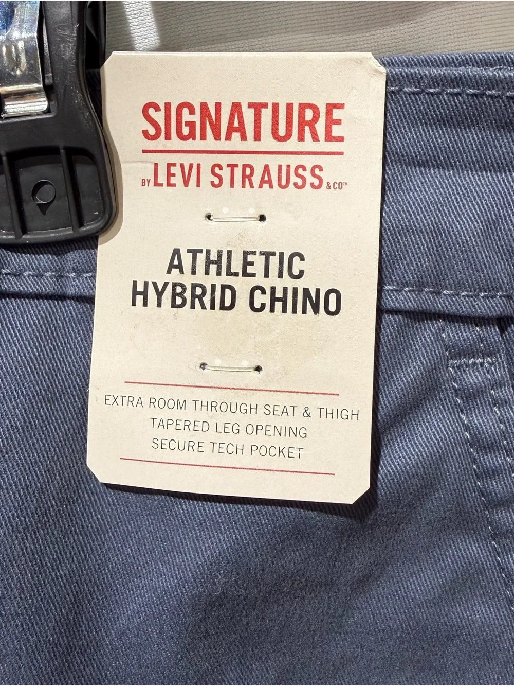 Levi Strauss Signature Men’s  Athletic Fit Hybrid Chino Pants Ombre Bl multi szs